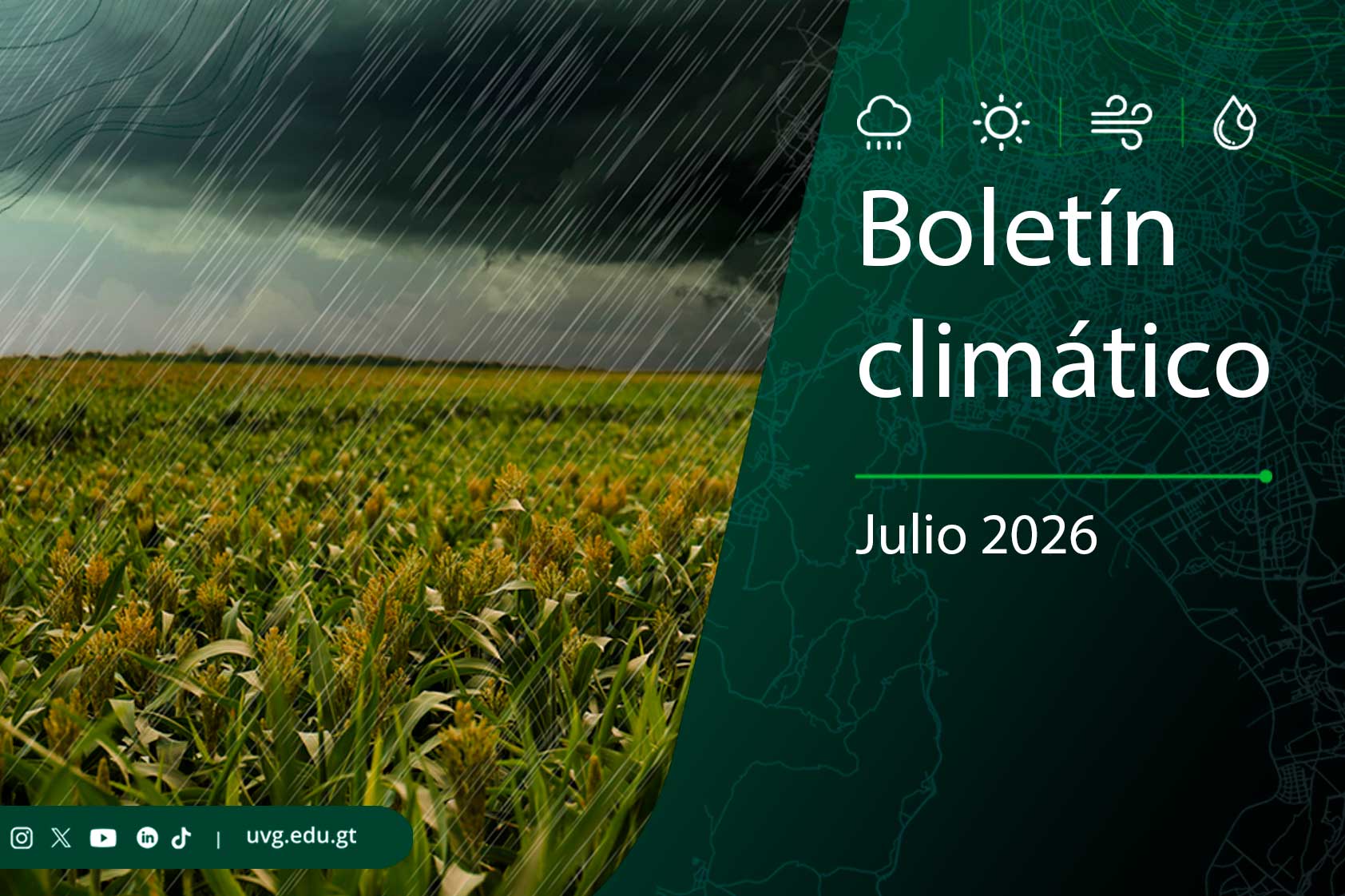 Boletín climático para Guatemala – Julio 2026